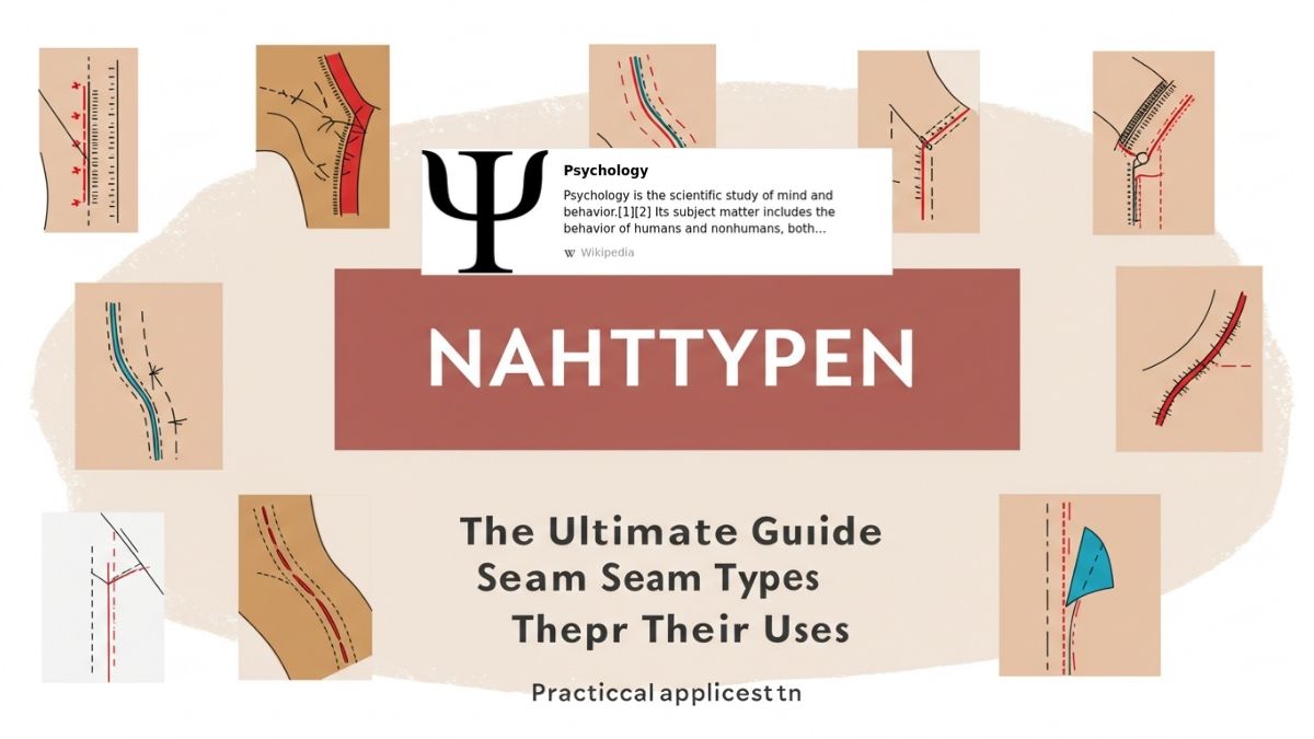 Nahttypen: The Ultimate Guide to Seam Types and Their Uses